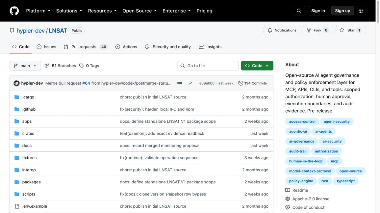 LNSAT public source repository, October 5, 2026.