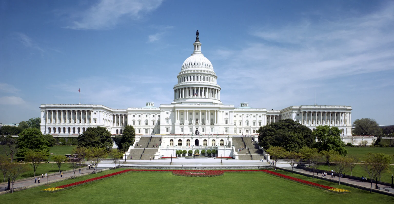 United States Capitol west front, 1997. Government context photograph, not the White House or an AI policy event.